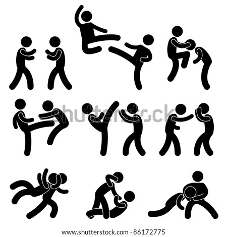 karate person kicking