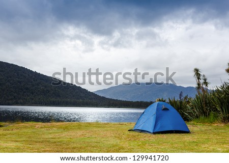 Camping in the wilderness