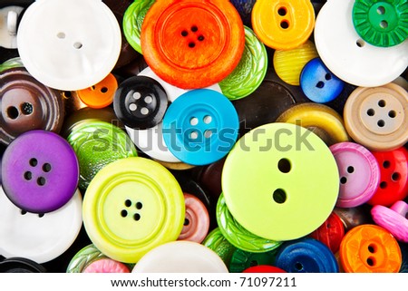 colorful clothing buttons