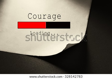 Courage loading bar