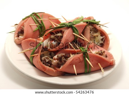 Meal on a light background
