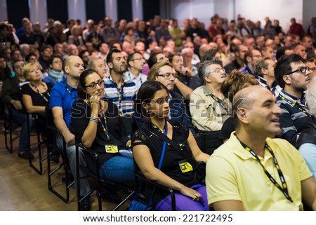 MILAN, ITALY - SEPTEMBER 27: Nikon Live in Milan, Italy on September, 27 2014. Nikon Live is the first Nikon event in Italy where thousand people meet great photographers and known new Nikon products