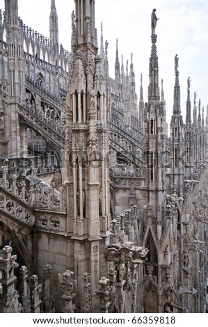 Milan Cathedral overhead