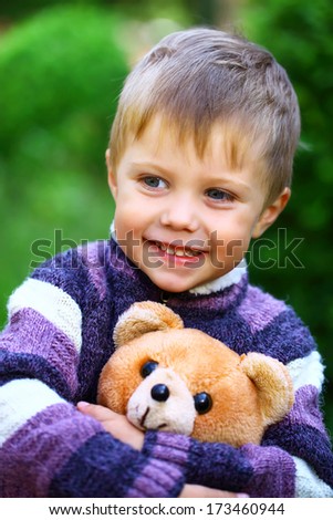 Boy with bear