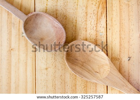 Wooden Spoon on wooden Table
