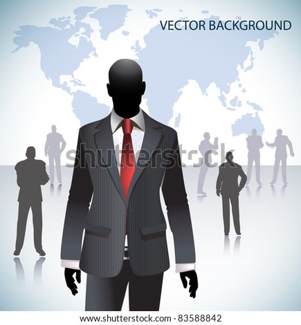 Businessman in Elegant Suit/Business People in Background