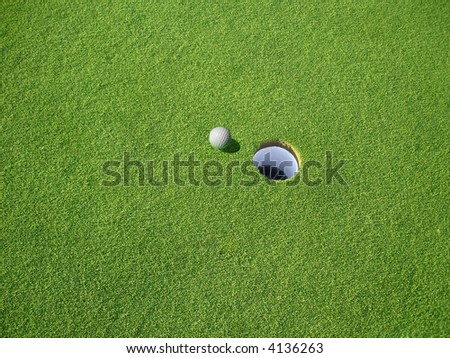 Golf Green and Ball