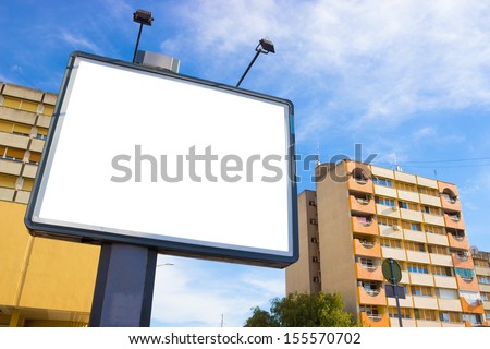 Big billboard with blank space ready to put your ad, Blank billboard, photography