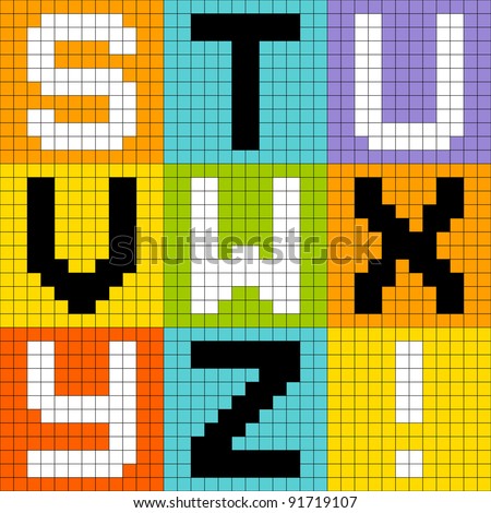 stock-vector--bit-pixel-alphabet-letters-set-stu-vw-xyz-91719107.jpg