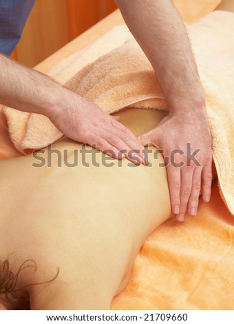 Back massage. The Weakening procedure...