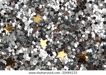 xmas silver confetti background