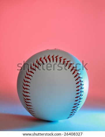 baseball ball with color light effect