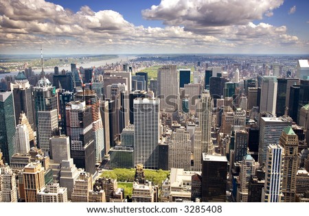 Manhattan New York. Upper Manhattan, New York