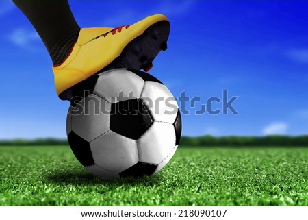 Soccer Boots on Ball