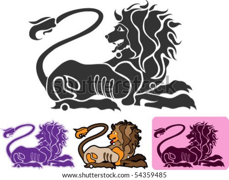 ancient lion symbols
