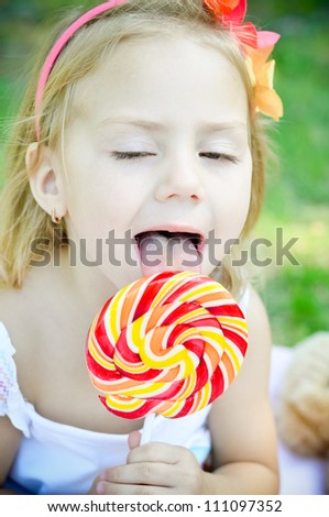 People Eating Lollipops