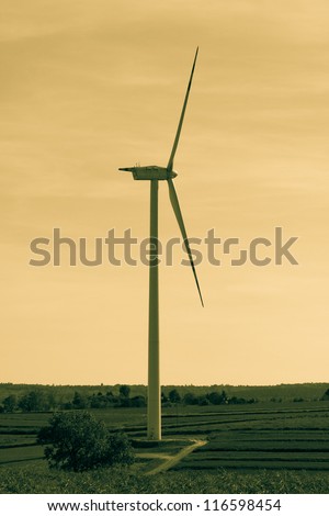 Wind turbine generator, eco energy concept