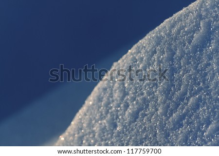 piece of snow avalanche closeup texture