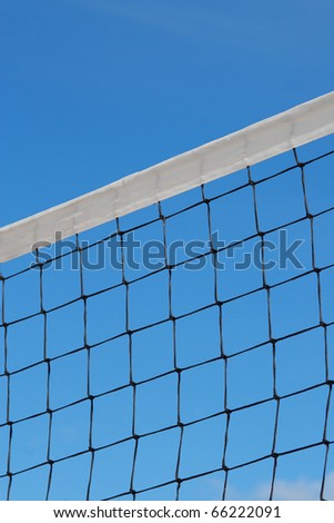 Sports stretched mesh against the blue sky. Texture, background
