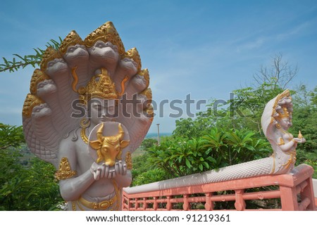 Hindu God Statue at Wat Pasiriwattanavisut, Nakhon Sawan Province, Thailand