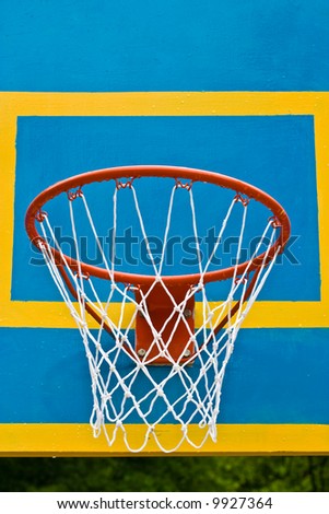 sport series: basket for the basketball game