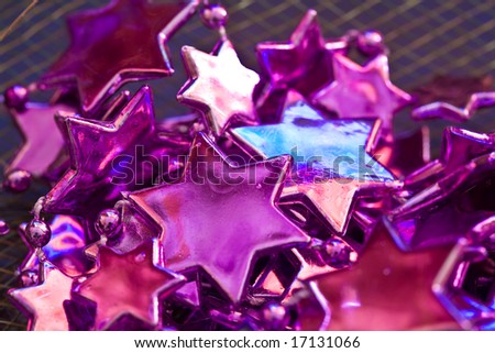 holiday series: close up of christmas star shaped decoration