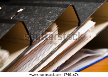 business object: macro picture of document case