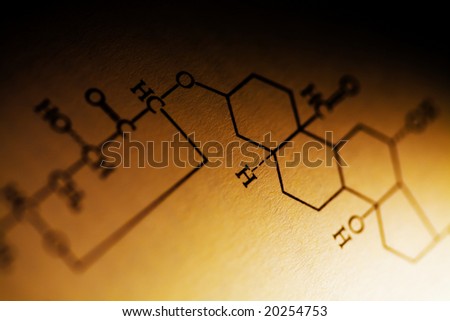 stock photo : scientific series: structural formula in organic chemistry