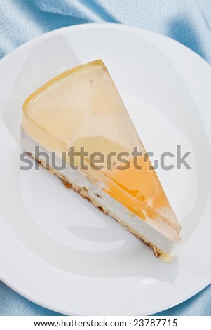 food series: fancy cake with yellow fruit  jelly