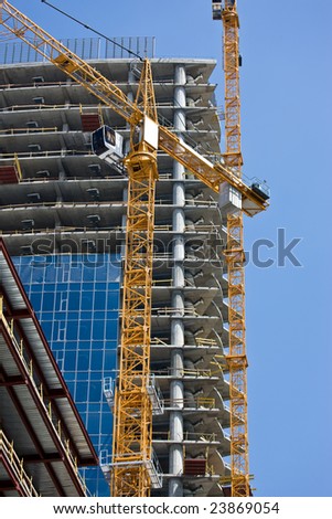 city series: new modern building under construction