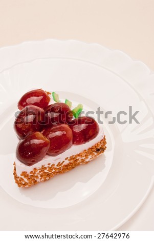 food series: sweet fancy cake with grapes