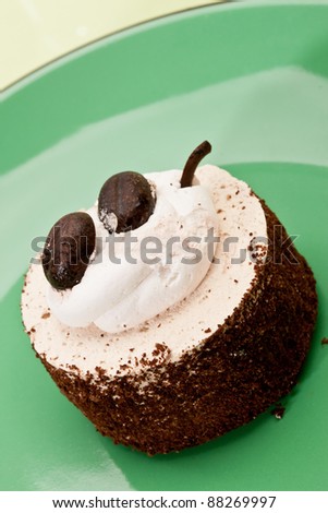 food serie: sweet fancy cake with chocolate