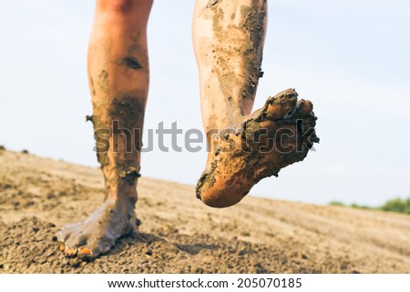 Dirty feet paced