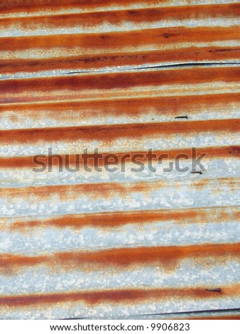 Metal roofing texture