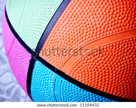 Colorful Basketball texture