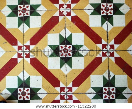 Antique tile texture