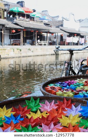 Origami display to be released to water in China water village