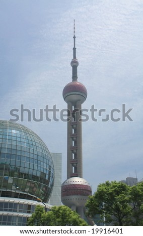 Shanghai's Oriental Pearl Tower- the highest TV Tower in Asia and 3rd highest in the world