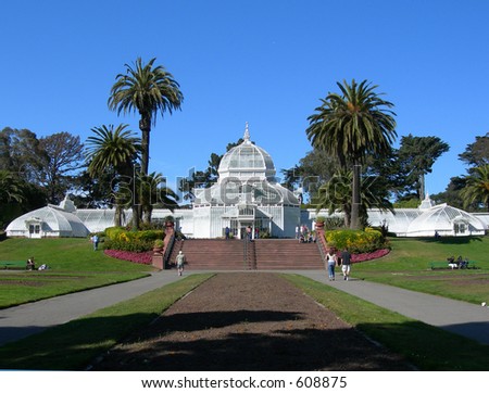 The Conservatory of Flowers in Golden Gate Park - San Francisco