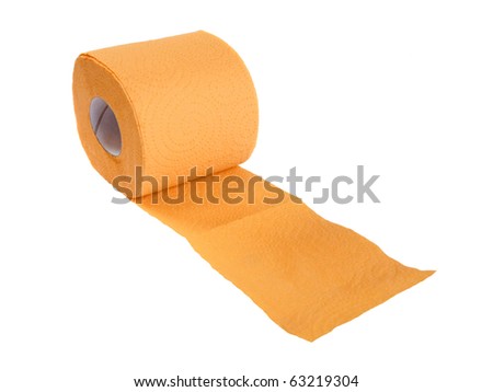 Orange Toilet Paper