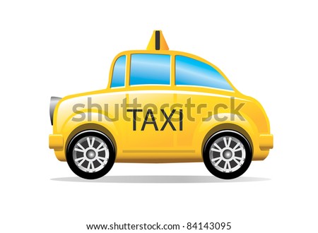 αποθέματος φορέα: κίτρινο ταξί