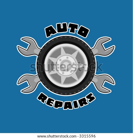 Auto Racing Mechanic on Design Logo On Isolated Racing Symbols And Find Similar Images
