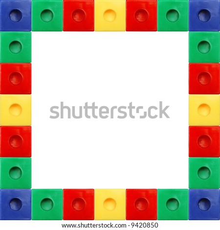 Colored Block Square Frame