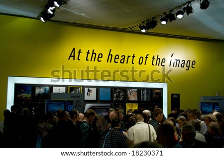PHOTOKINA,COLOGNE-SEPTEMBER 24: Photo shooting at Photokina - World of Imaging, Top Event for the Trade and User, September 24, 2008 in Cologne, Germany