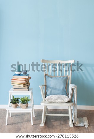 rocking chair with book