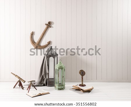 wall decoration with ship anchor  Means sailor