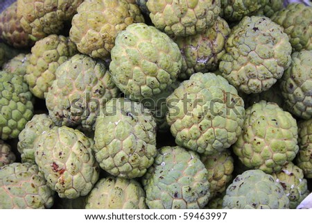 Custard Apple for sale at a market for farm products