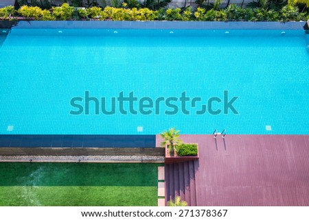 Swiming Pool in The Garden, Thailand.