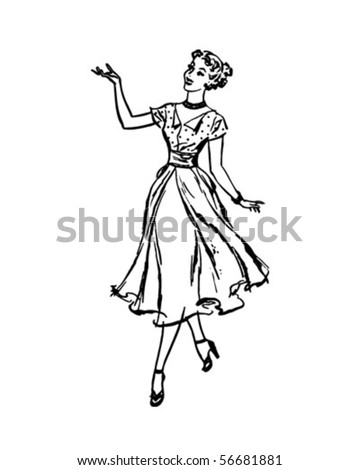 Vintage Housewife Clipart