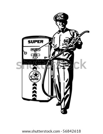 clip art man. gas pump clip art. Man - Retro